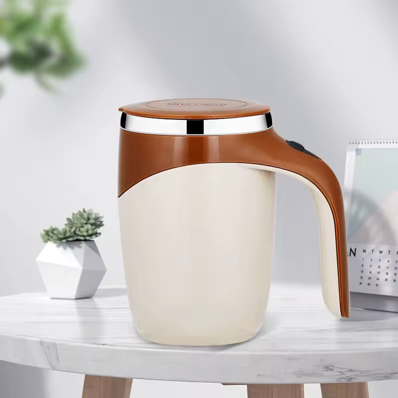 Självrörande Kopp – Automatisk Omrörning för Kaffe & Protein